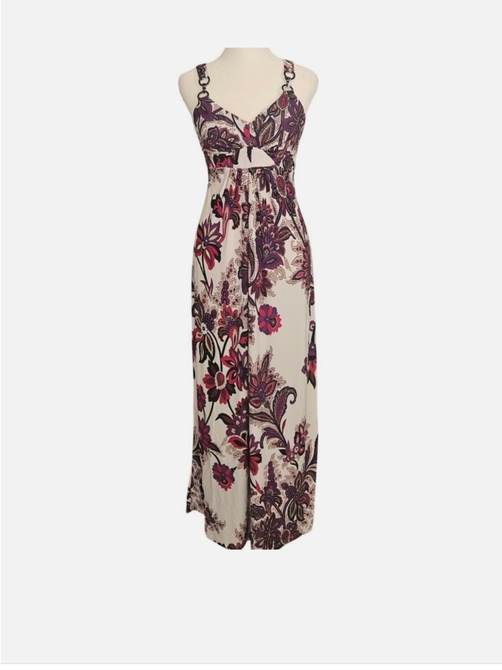 NWOT Alyn Paige Women’s Purple Paisley Maxi Dress